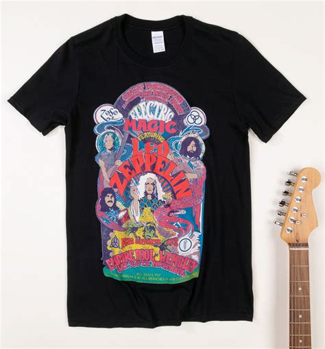 Celebrate the legacy of Led Zeppelin with their electric magic shirt